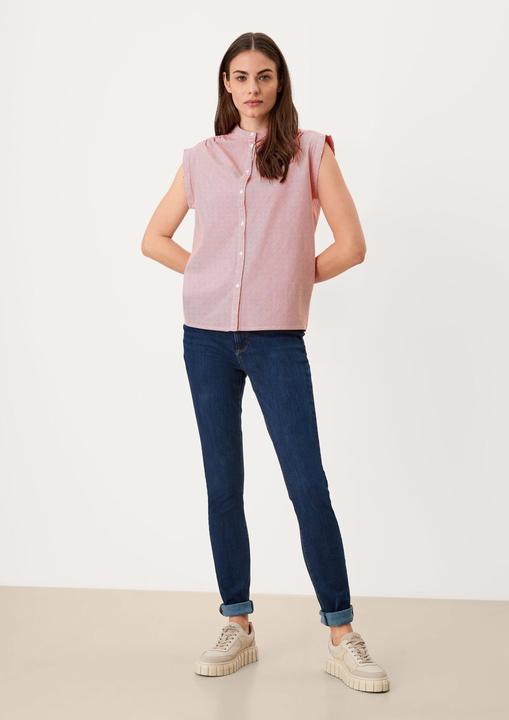 Produktbild s.Oliver Bluse Bluse mit Rundhalsausschnitt (L)