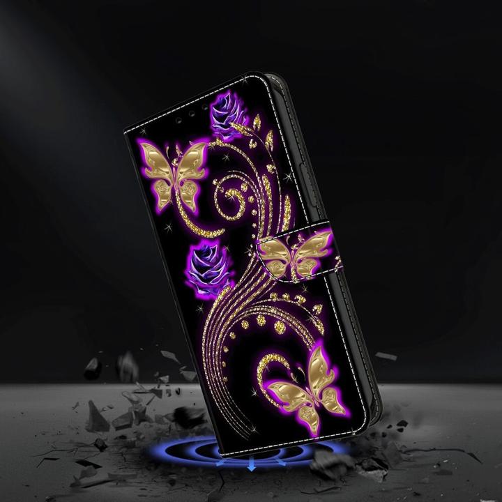 Produktbild Cover-Discount iPhone 15 Pro Max - 3D-Effekt Hülle Etui Schmetterlinge (Apple iPhone 15 Pro Max)