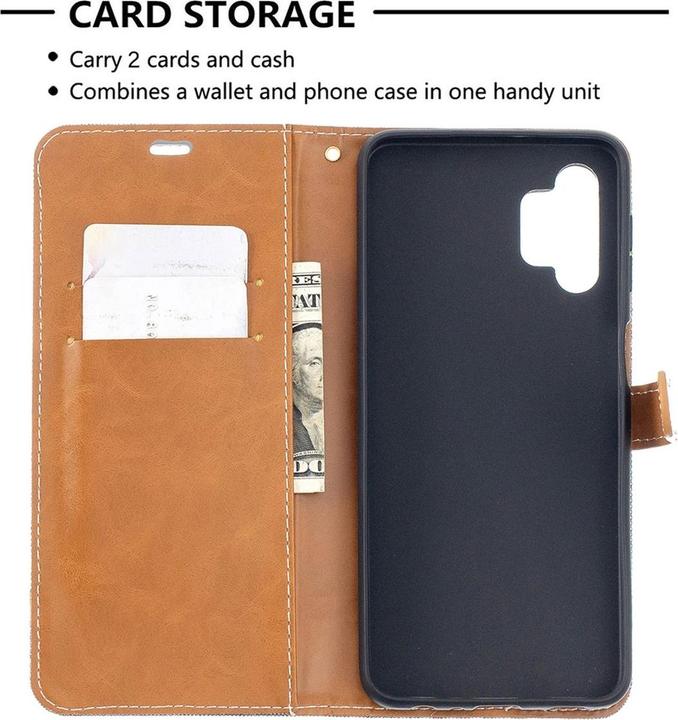 Actual product image König Design Case Mobile Protection for Samsung Galaxy A32 5G Case Cover Wallet Case New (Samsung Galaxy A32 5G)