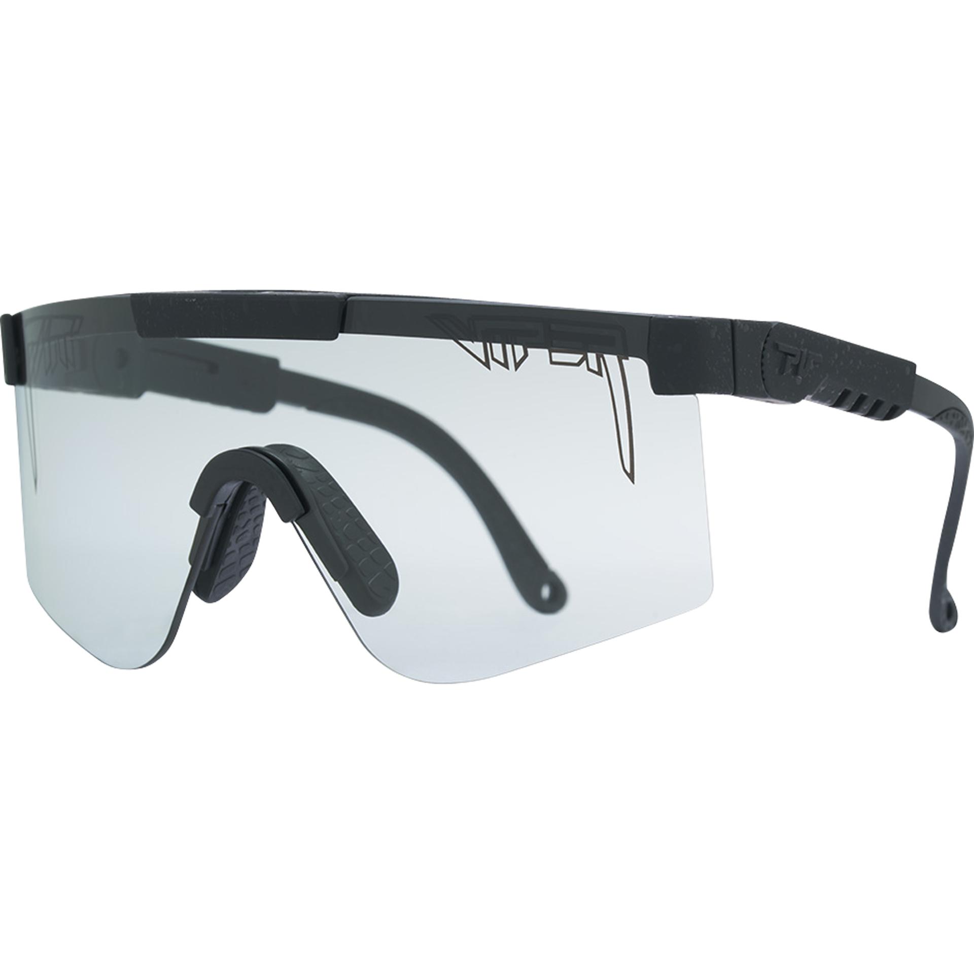 Pit Viper, Unisex, Occhiali sportivi, The Blacking Out Original Regular - Photochromic (Blacking Out, Fumo), Nero