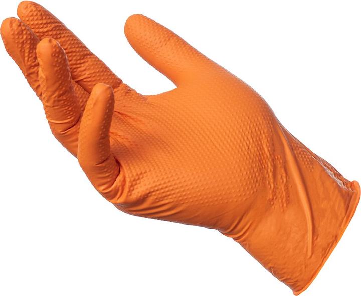 Image du produit NoName Gants en nitrile non poudrés MAXTER 7.0, 90 pces, taille XL, orange (XL)