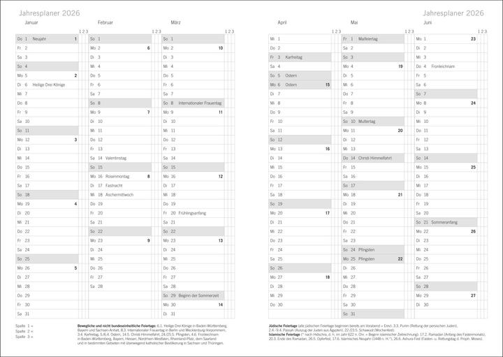 Actual product image Loriot Agenda A5 2026 (A5, German)
