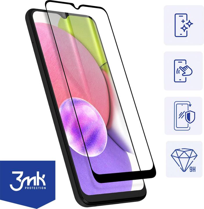 Actual product image 3MK Hardglass Max Lite screen protector (1 Piece, Samsung Galaxy A02s)
