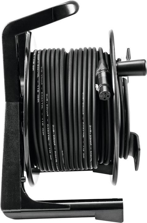 Actual product image Psso DMX cable reel XLR 30m sw Neutrik 2x0.22 (30 m)