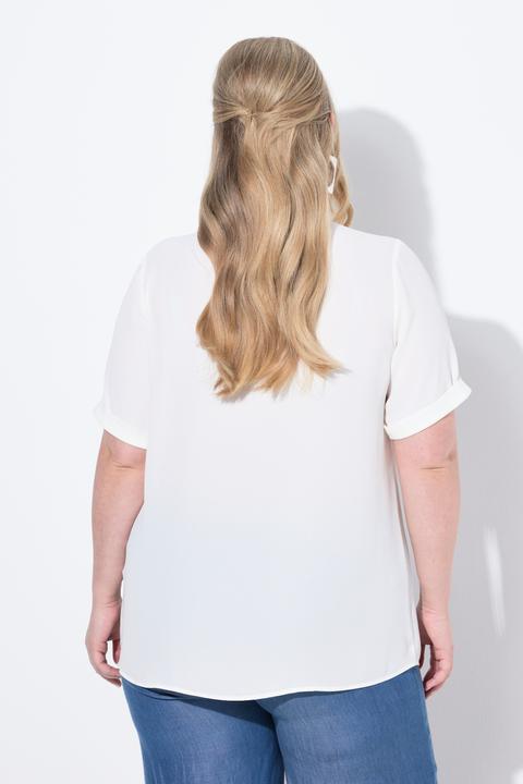 Image du produit Miamoda Bluse, A-Linie, Krepp, weiter Halbarm (42)