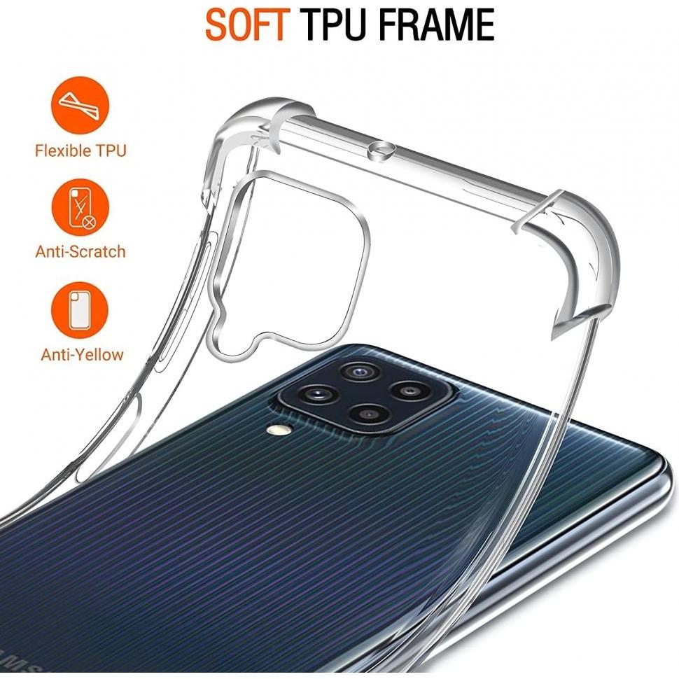Thumbnail - Screenguard Samsung Galaxy M32 Hülle Crystal Soft Airbag Bumper (Samsung Galaxy M32), Smartphone Hülle, Transparent