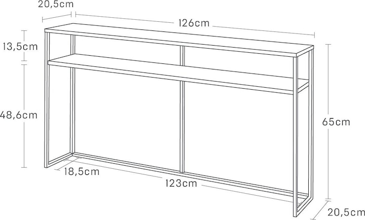 Actual product image Yamazaki Tower (126 x 20.5 x 65 cm)