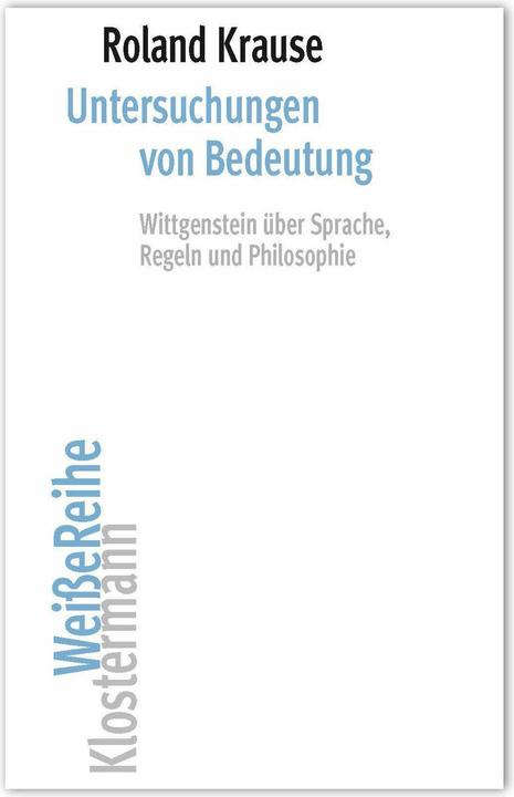 Produktbild UntersuchungenvonBedeutung (Deutsch, Roland Krause, 2026)