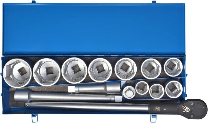 Actual product image SW-Stahl 07675L Socket spanner set I 16-piece I 1 inch I 36-38mm I Industrial quality tool case (25 mm)