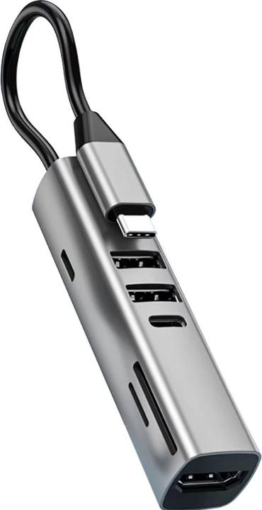 PowerGuard 7-in-1 USB-C Multiport Hub HDMI SD Cardreader Power Delivery USB (USB-C, 7 ports)