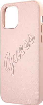 Productafbeelding Guess Hard Cover Saffiano Vintage Scrip (Apple iPhone 12 Pro Max)