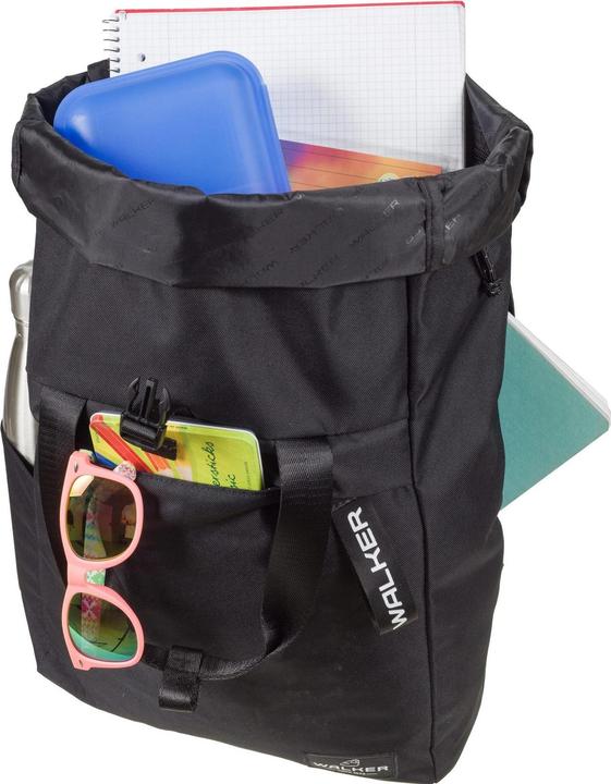 Actual product image Walker Backpack Roll Top 17 - 27 l, Black Melange (27 l)