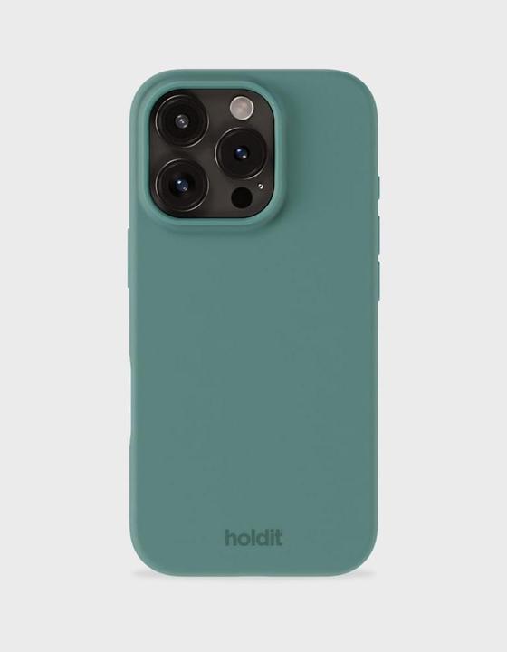 Actual product image Holdit Silicone Case iPhone 16 ProMax Moss Green (Apple iPhone 16 Pro Max)
