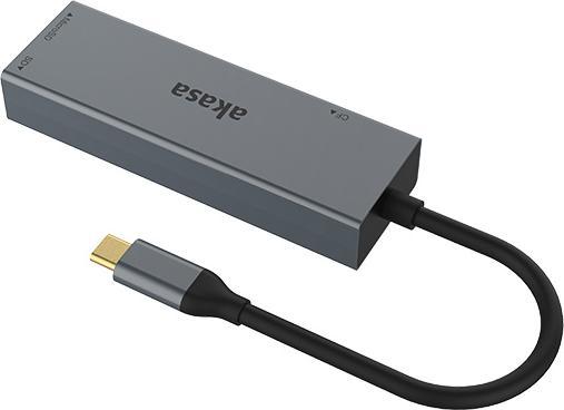 Actual product image Akasa USB 3.2 Gen1 Type-C 3-in-1 Card Reader