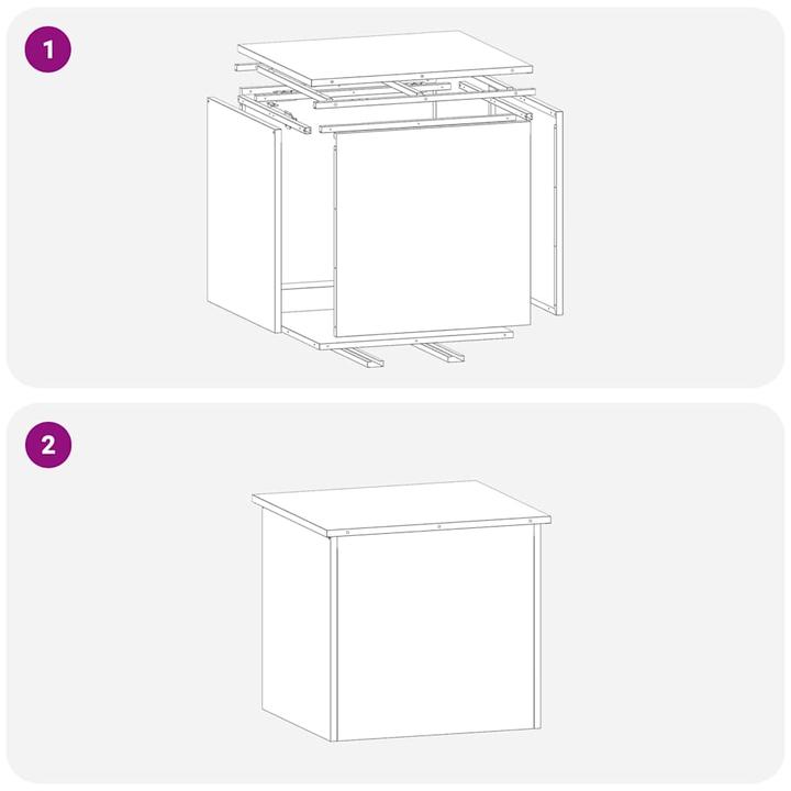 Actual product image vidaXL Storage box for outdoor use