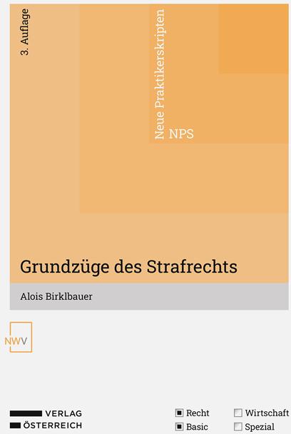 Actual product image Grundzüge des Strafrechts (German, Alois Birklbauer, 2024)