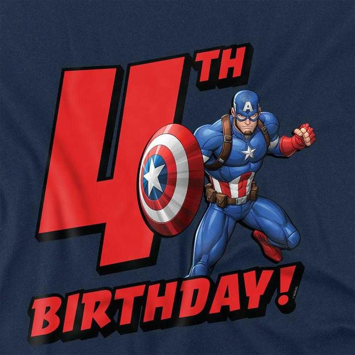 Produktbild Captain America Sweatshirt 4. Geburtstag (116)