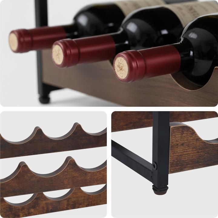 Actual product image Relaxdays winerack (12 bottles, 44.50 x 20 x 38 cm)