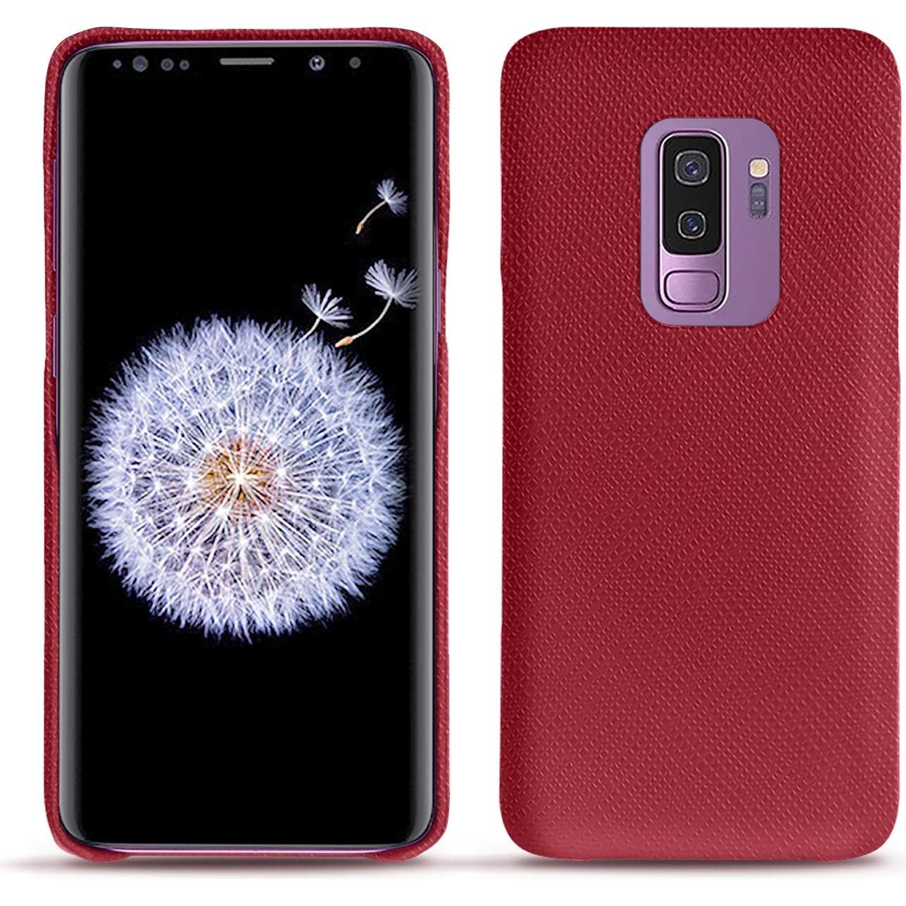 Noreve Lederschutzhülle (Samsung Galaxy S9+), Smartphone Hülle, Rot