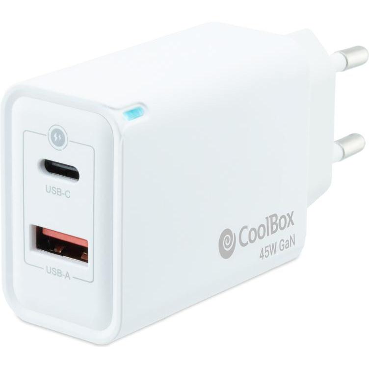 CoolBox COO-CUP-45CA (45 W), USB Ladegerät, Weiss