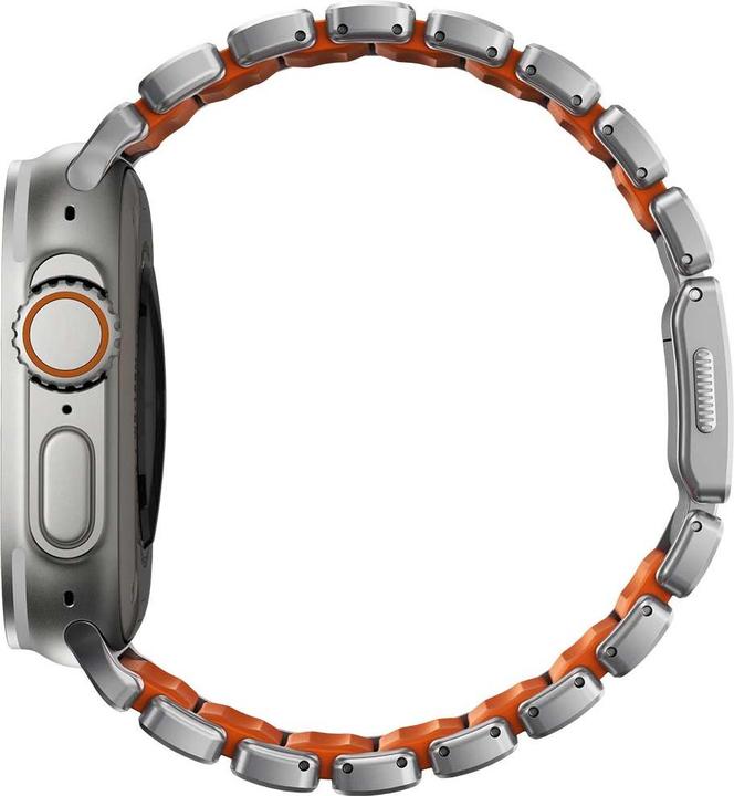 Image du produit Nomad Spartan Band Natural Titanium Ultra Orange 49mm (24 mm, FKM, Titane, Titane)