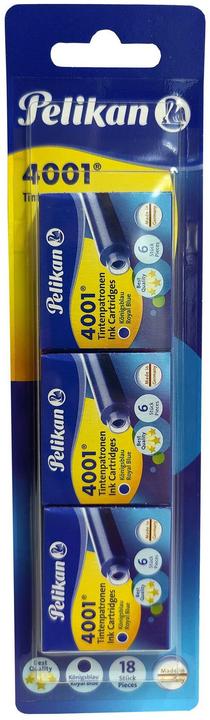 Image du produit Pelikan Cartouche d'encre TP/6/3B bleu royal (Bleu, 3 pcs)