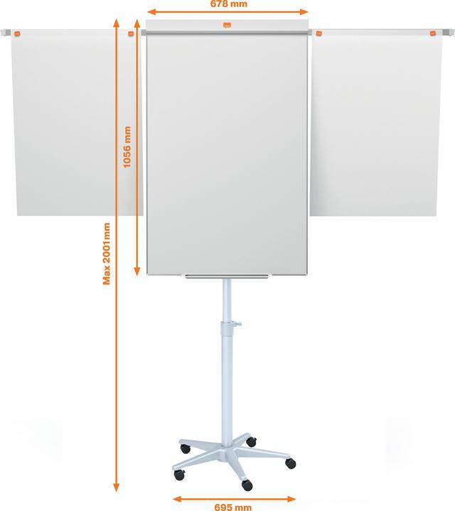 Image du produit Nobo Impression Pro - chevalet de conférence mobile en acier (70 x 190 cm)