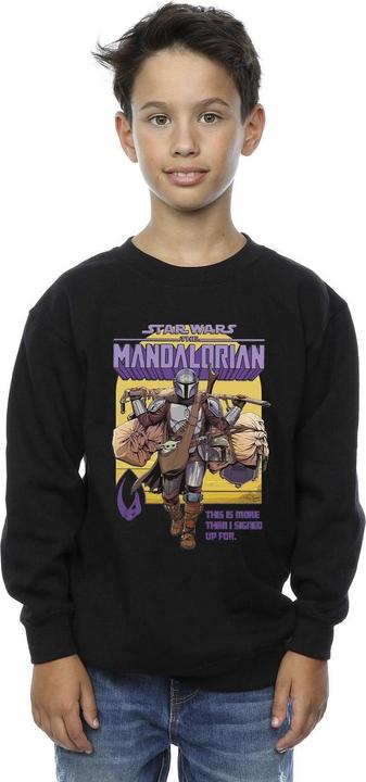 Actual product image Star Wars Boys The Mandalorian More Than I Signed Up For Sweatshirt (152, 158)