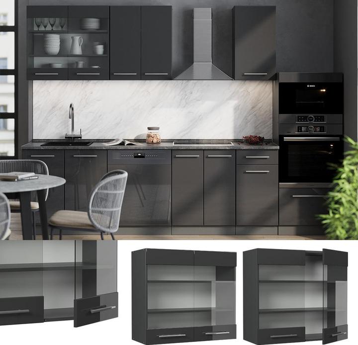 Produktbild Vicco Küchenglasschrank Fame-Line (80 x 34.10 x 72 cm)