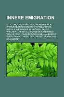 Produktbild Innere Emigration (Deutsch, Books LLC)