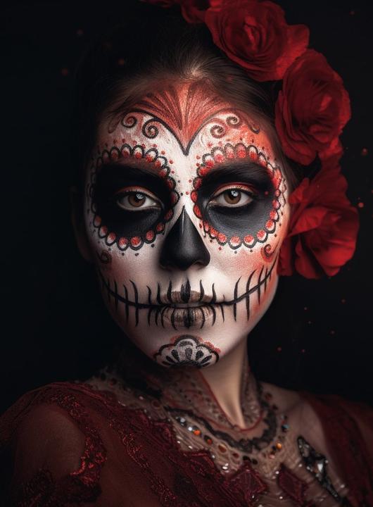 Produktbild Kryolan Creme Schminke schwarz-weiss-rot Make-up 15 ml