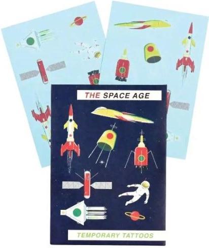 Actual product image Rex London Temporary Tattoos Space Age