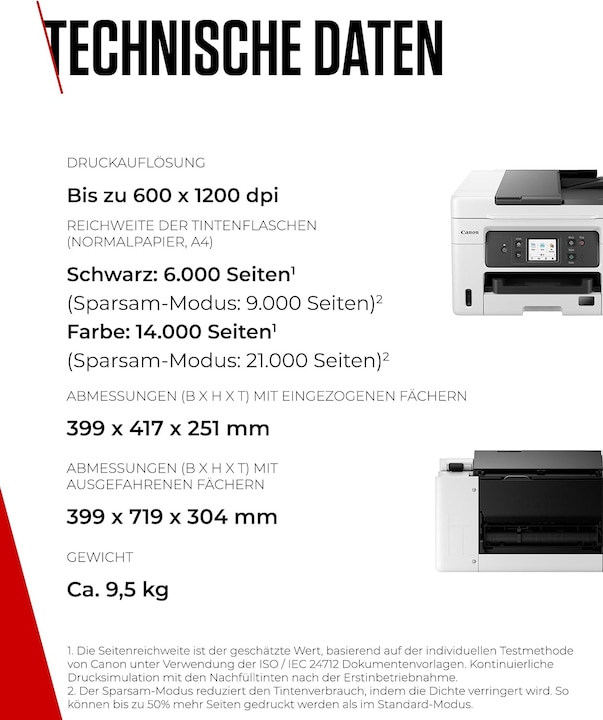 Produktbild Canon MAXIFY GX4050 (Tintentank, Farbe)