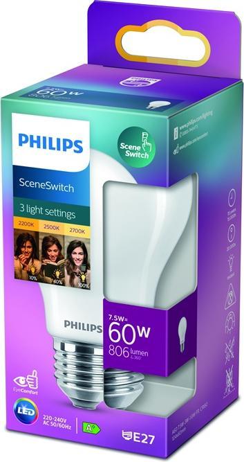 Actual product image Philips Professional Lamp 2 W to 8 W (60 W) E27 variable colour temperature (E27, 806 lm, 1 x)