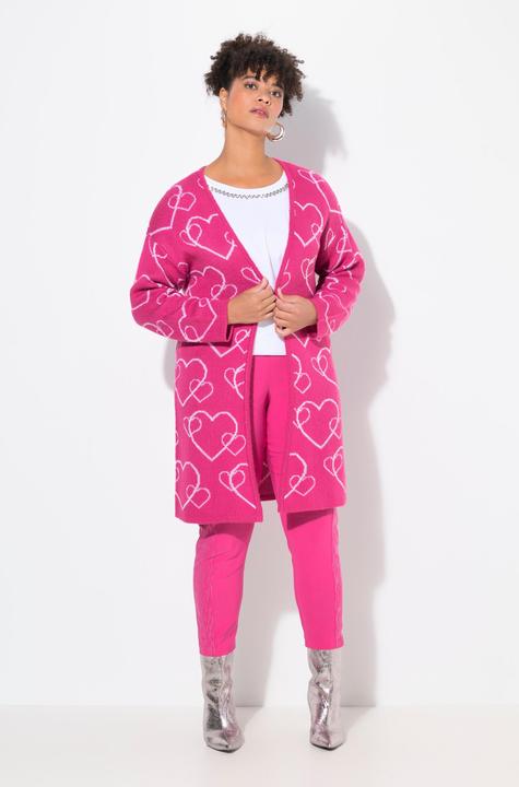 Produktbild Miamoda Strickjacke, Classic Fit, Herzmuster (46, 48)