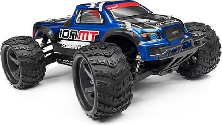 Maverick Monster Truck Painted Body Blue With Decals Ion Mt