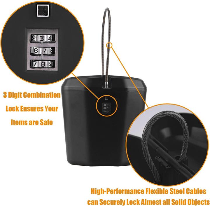 Image du produit Hurinan Mini Cipher Box - Tragbare Schliessbox für Reisen (1.50 l)