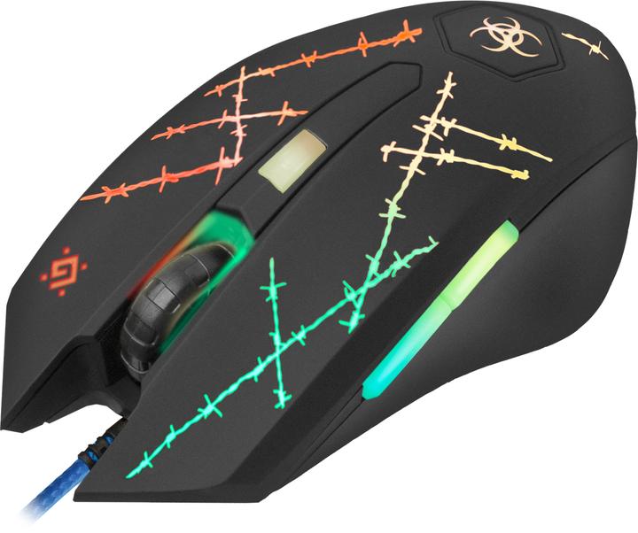 Actual product image Defender Forced GM-020L Mouse Ambidextrous USB Type-A Optical 3200 DPI (Cable)