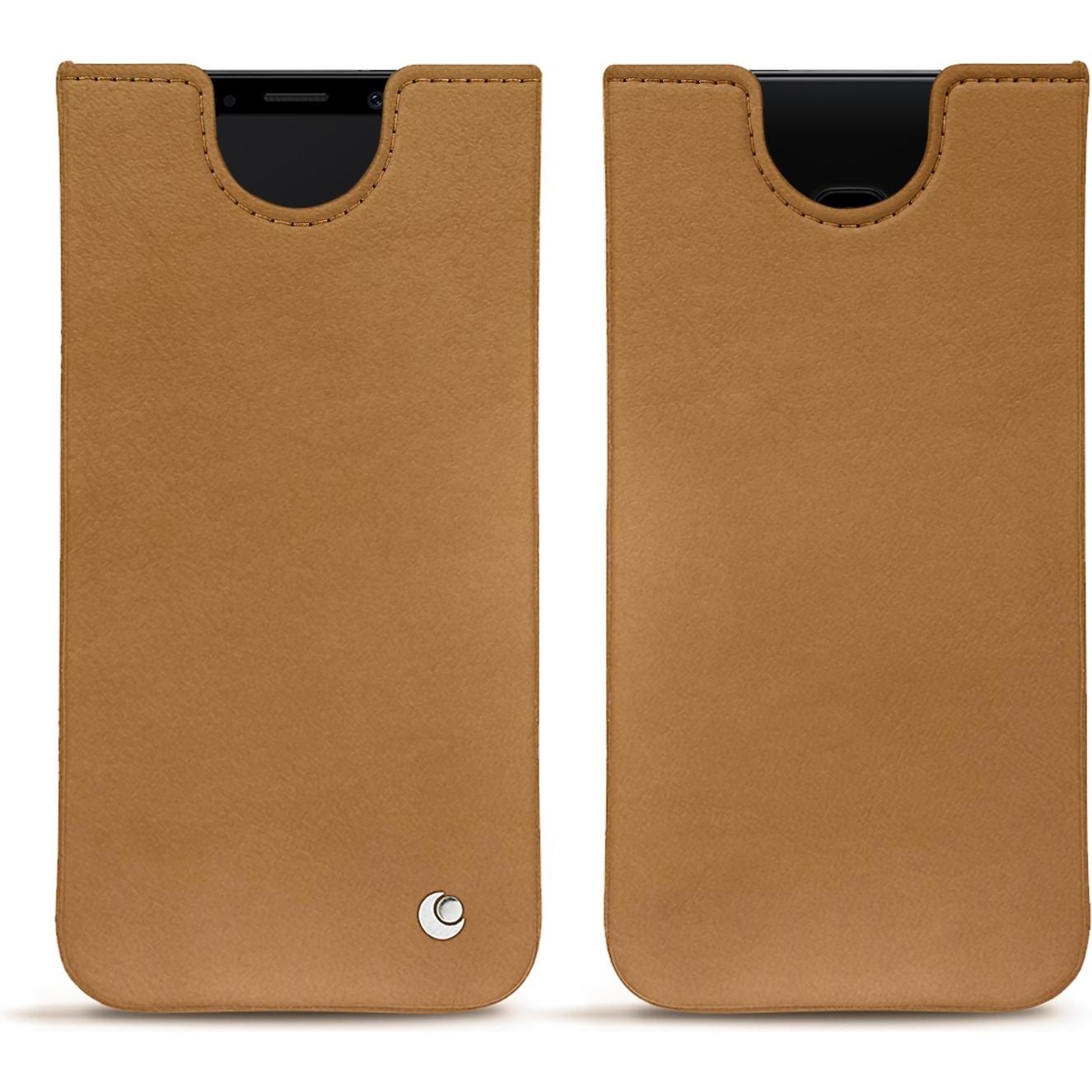 Noreve Lederschutzhülle (Samsung Galaxy S9), Smartphone Hülle, Braun