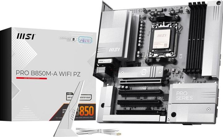 Produktbild MSI PRO B850M-A WiFi Project Zero (B850,AM5,mATX,DDR5 (AM5, AMD B850, mATX)