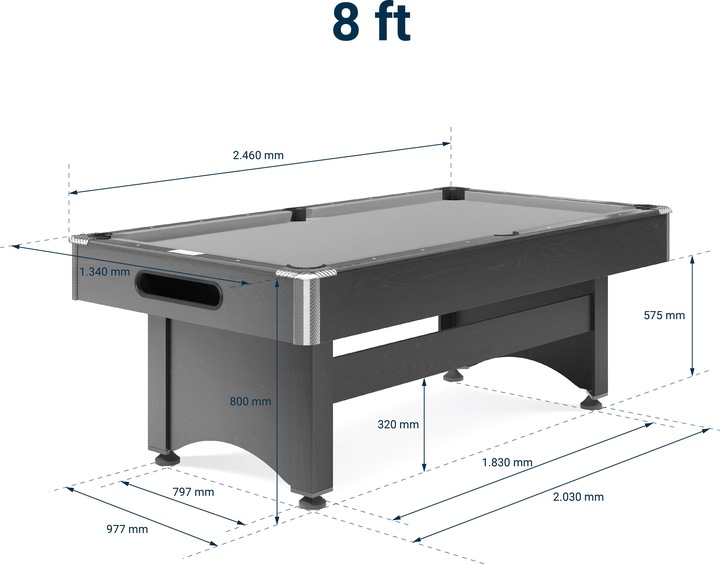 Actual product image Automaten Hoffmann Billiard table Galant Black Edition (224 x 112 cm)
