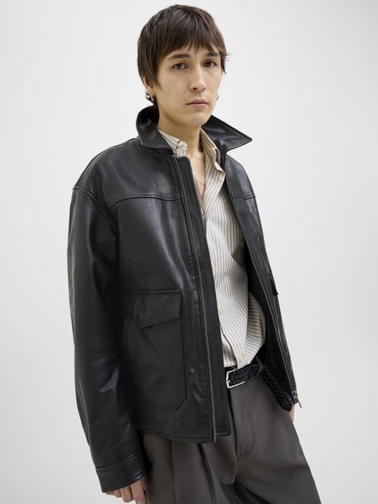 Actual product image Jack & Jones Lederjacke Lederjacke (S)