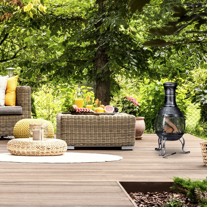 Actual product image Relaxdays Patio oven