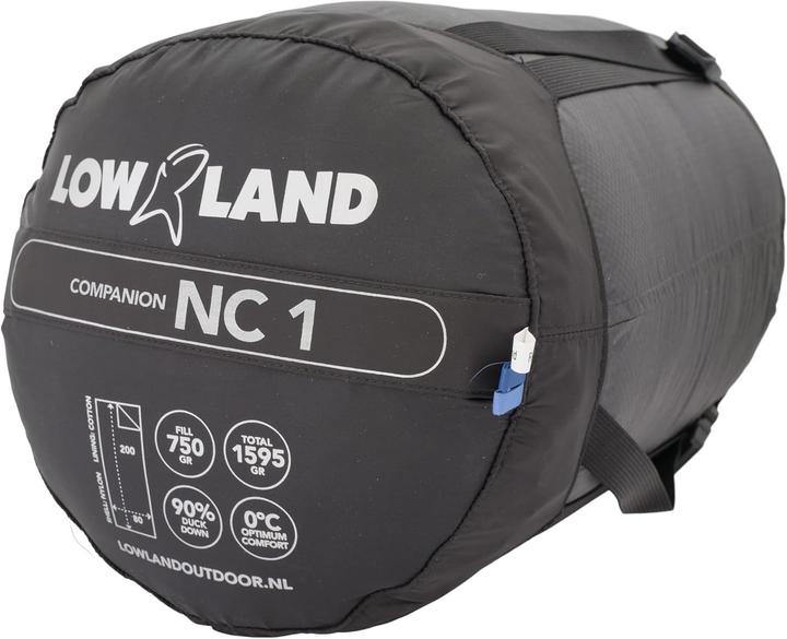 Productafbeelding Lowland OUTDOOR Donzen slaapzak - NC 1 - 200 x 80 cm - 0C - Nylon/Katoen (200 cm)