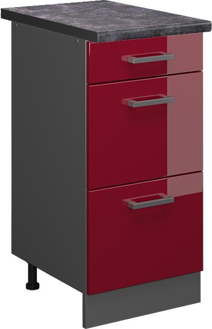 Bordeaux Hochglanz, Rot, Rot Hochglanz