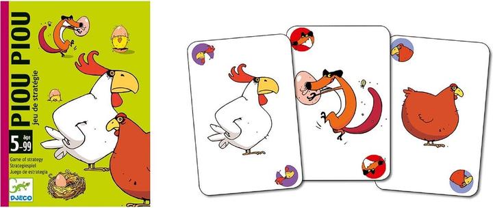 Image du produit Djeco Jeu de cartes Piou Piou (Français, Allemand, Néerlandais, Italien, Danois, Anglais)