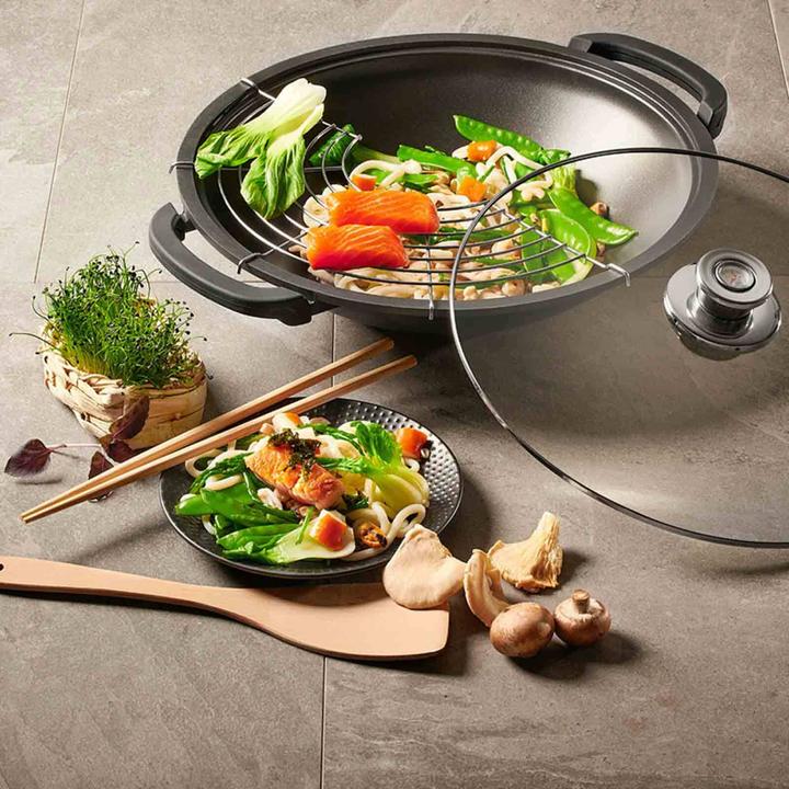 Actual product image Schulte-Ufer Wok incl. storage grid Globus i (Wok, Cast aluminium)