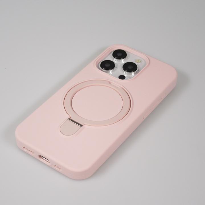 Actual product image PhoneLook Silicone matt MagSafe cover with retaining ring (Apple iPhone 14 Pro Max)
