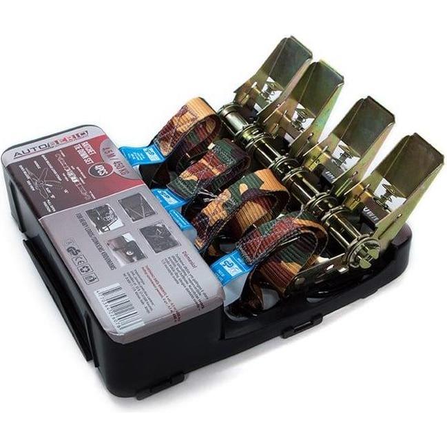 Autoserio, Accessori interni per auto, CRICCHETTO DI FISSAGGIO XH-RB011 450KG 4,5M 4PC