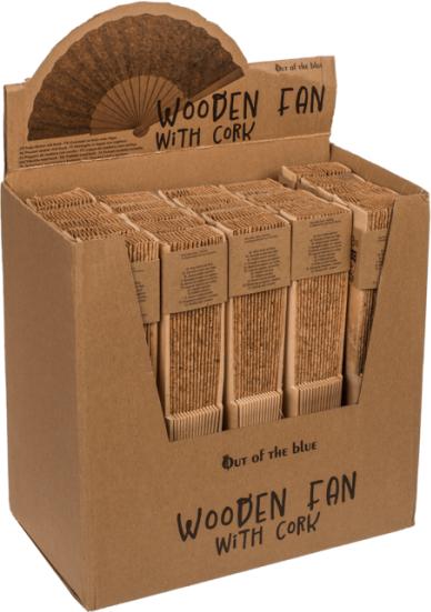 Image du produit Out of the blue Holz-Fächer mit Kork (1 pcs)